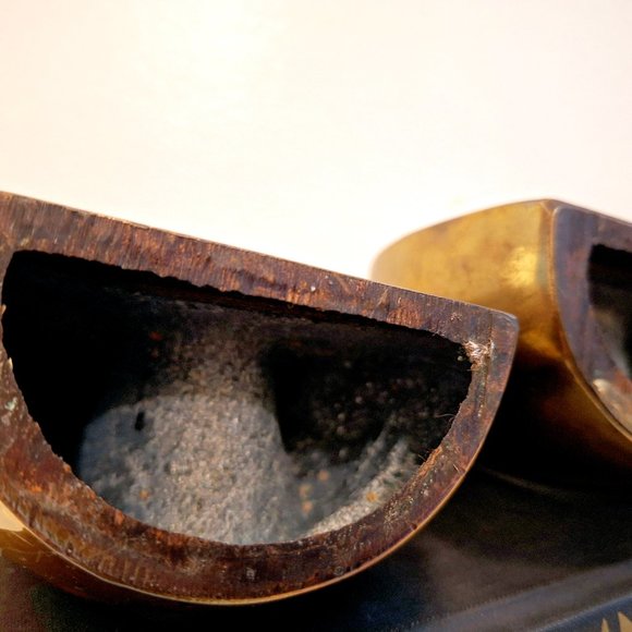 Ben Seibel for Jenfred 'Flame' Brass Bookends, 1950's Jenfredware Sculptural Boo - Picture 8 of 11